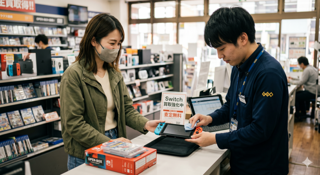 ゲオのニンテンドースイッチ買取価格の目安と内訳