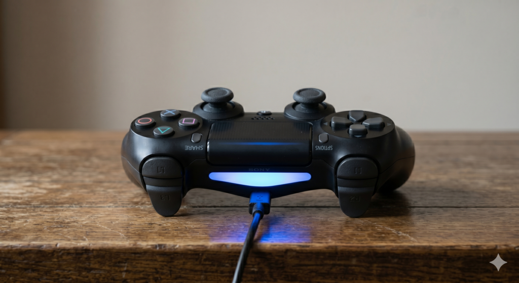 PS4コントローラーの充電が一瞬オレンジになる時の対処法